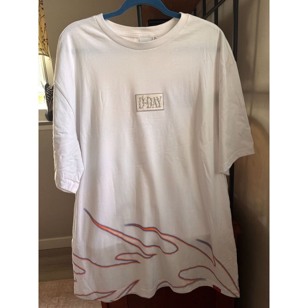 BTS SUGA Agust D Tour D-DAY White Flame T-Shirt Sz XXL